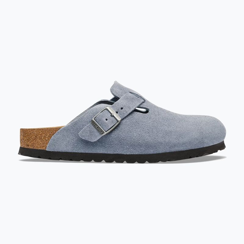 Nazouváky BIRKENSTOCK Boston Suede Leather stone blue 2