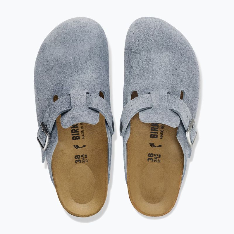 Nazouváky BIRKENSTOCK Boston Suede Leather stone blue 4