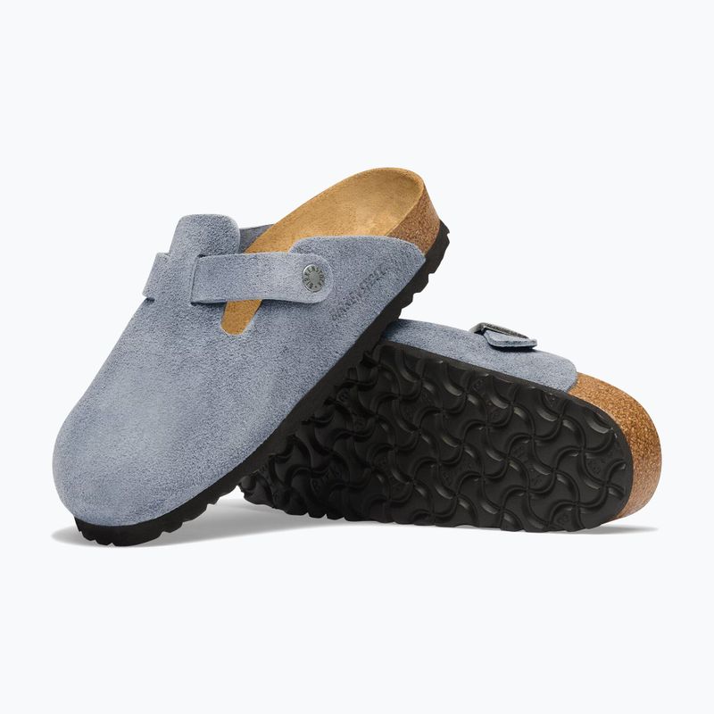 Nazouváky BIRKENSTOCK Boston Suede Leather stone blue 5