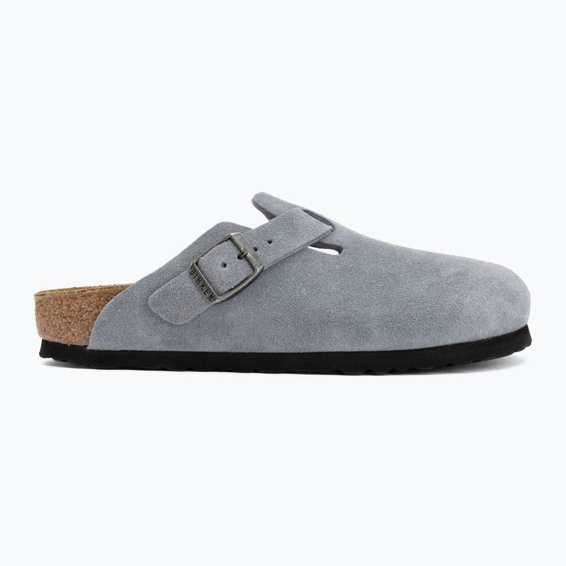 Nazouváky BIRKENSTOCK Boston Suede Leather stone blue 2