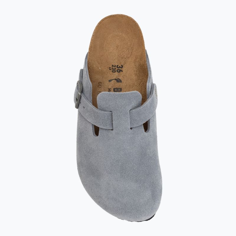 Nazouváky BIRKENSTOCK Boston Suede Leather stone blue 5