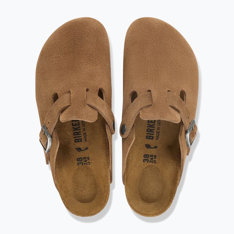 Nazouváky BIRKENSTOCK Boston Suede Leather dark tea 4