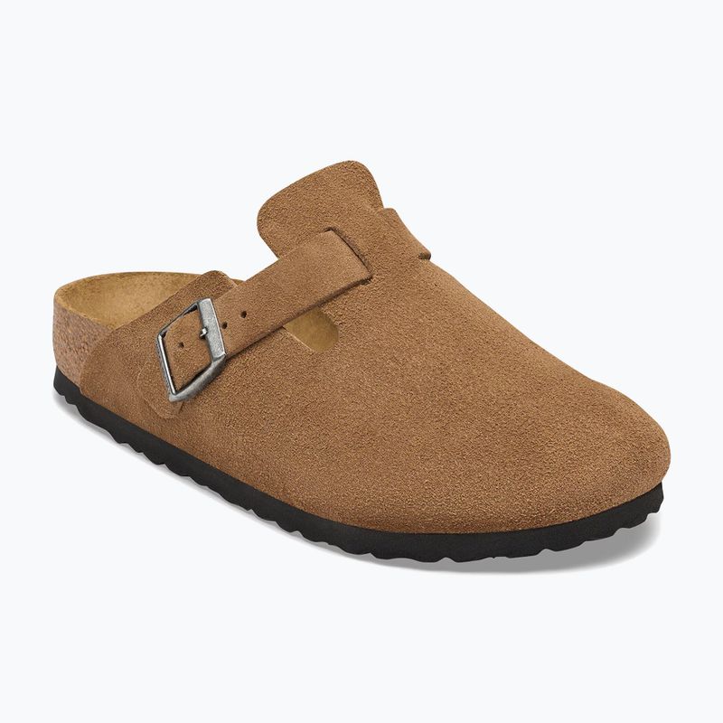 Nazouváky BIRKENSTOCK Boston Suede Leather dark tea