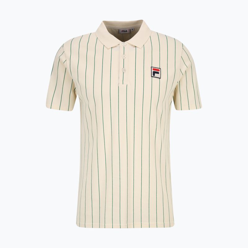 Pánské polo tričko FILA Luckenwalde antique white/adventurine striped 5