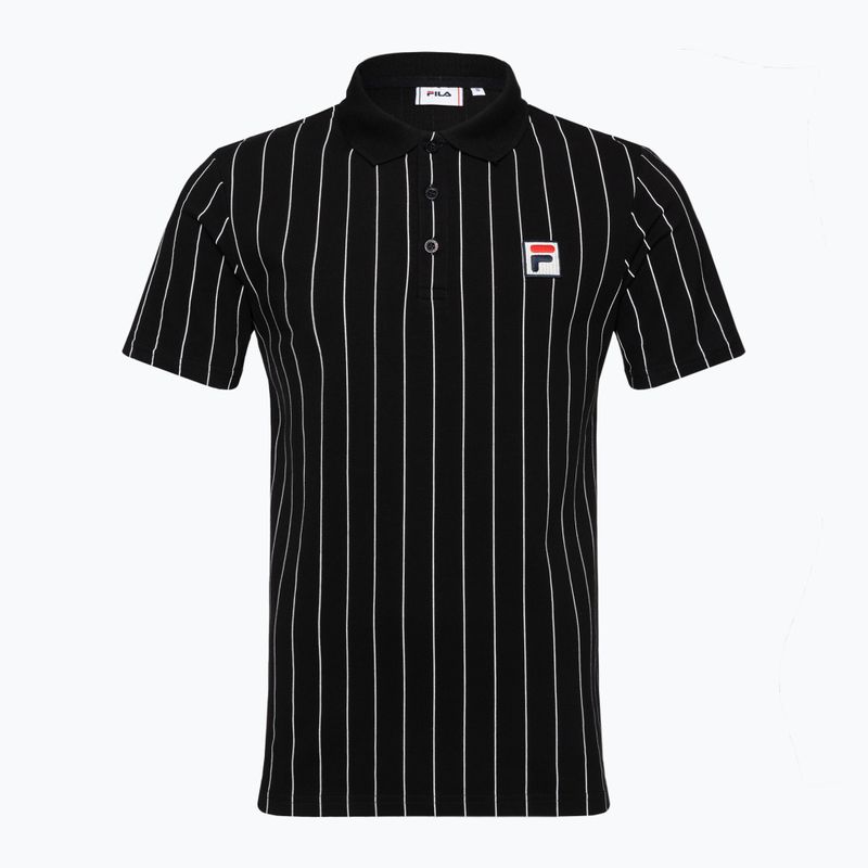 Pánské polo tričko FILA  Luckenwalde black/bright white striped 5