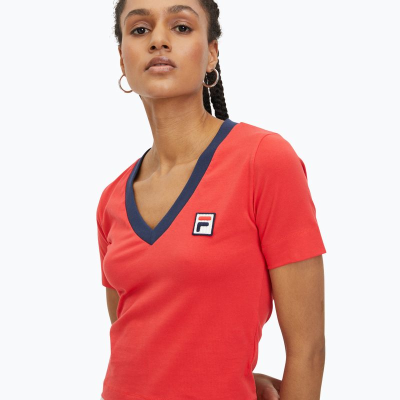 Dámské tričko FILA Ludhiana true red 4
