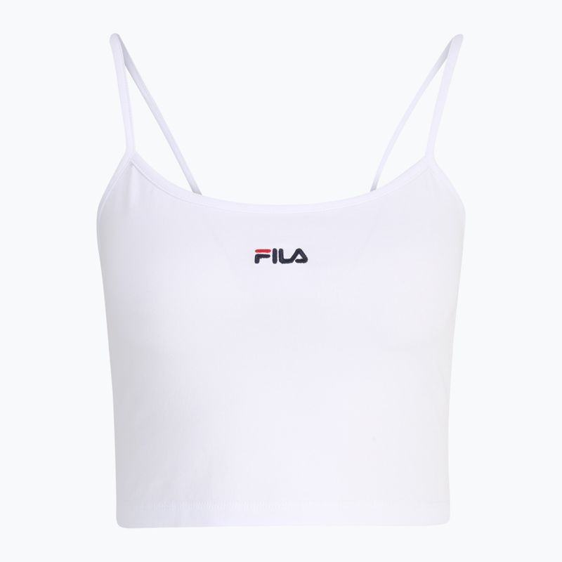 Dámské tričko FILA Loni Cropped Spaghetti bright white 6