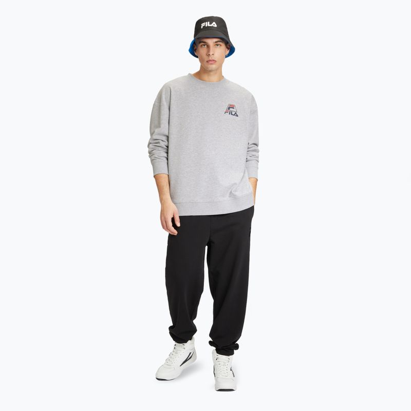 Pánská mikina FILA Lahti Crew light grey melange 2