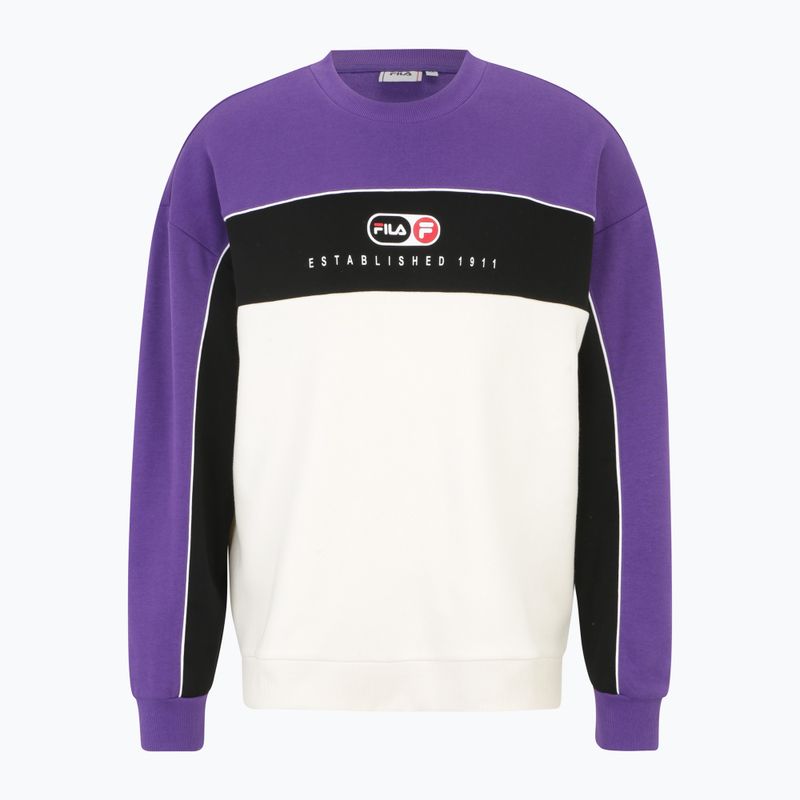 Pánská mikina  FILA La Paz Crew Sweat hellotrope/antique white/black