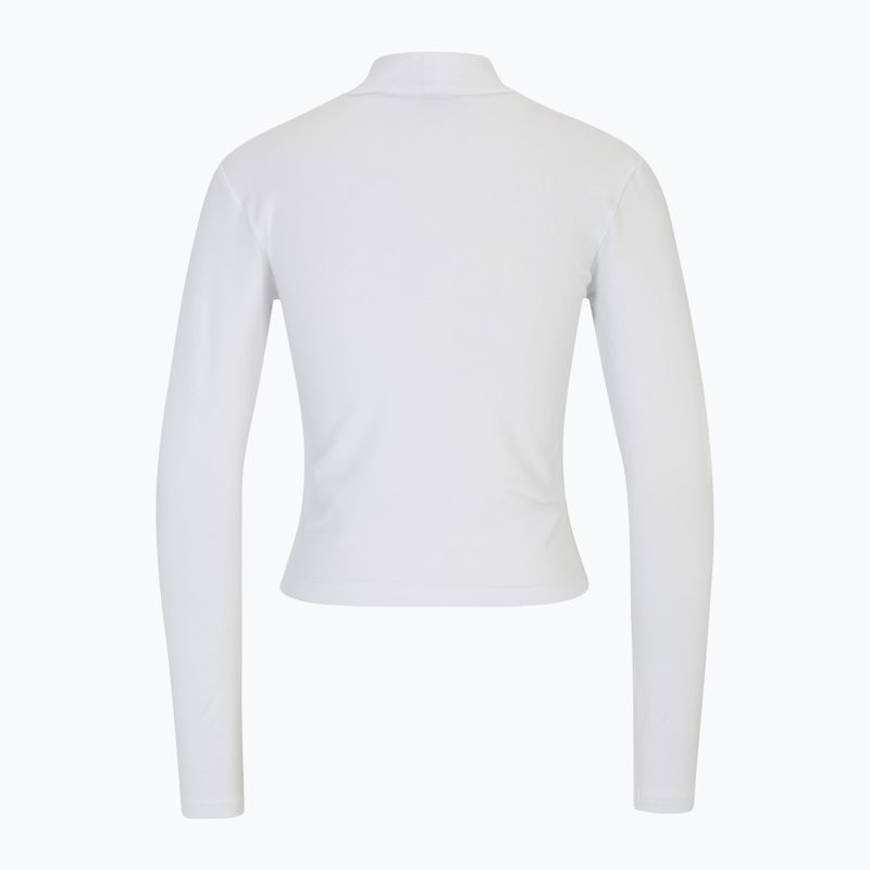 Dámské tričko longsleeve  FILA Linnuse Cropped Turtle Neck bright white 2