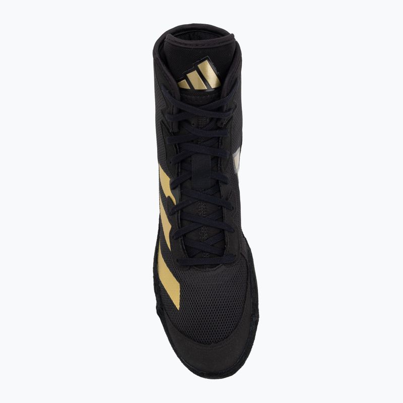 Zápasnické boty adidas Adizero core black/gold metallic 5