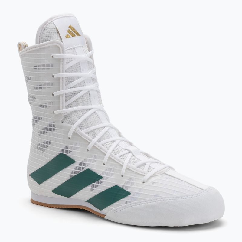 Boxerské boty Adidas Box Hog 4 cloud white/collegiate green/core black