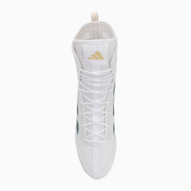 Boxerské boty Adidas Box Hog 4 cloud white/collegiate green/core black 5
