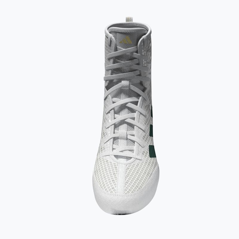 Boxerské boty Adidas Box Hog 4 cloud white/collegiate green/core black 5