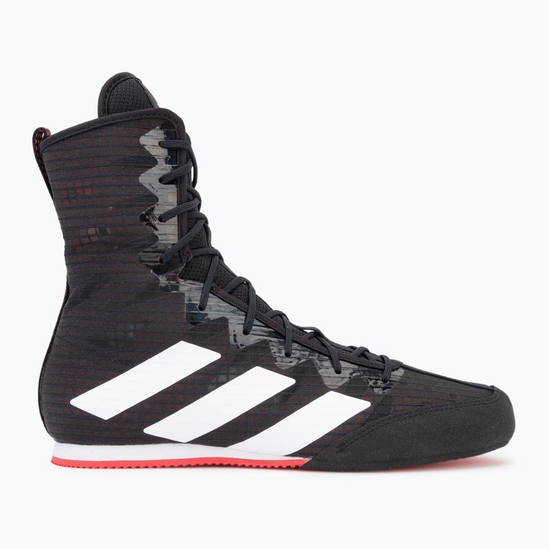 Boxerské boty Adidas Box Hog 4 core black/cloud white/pure ruby 2