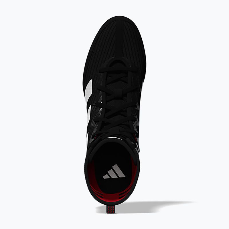 Boxerské boty Adidas Box Hog 4 core black/cloud white/pure ruby 7