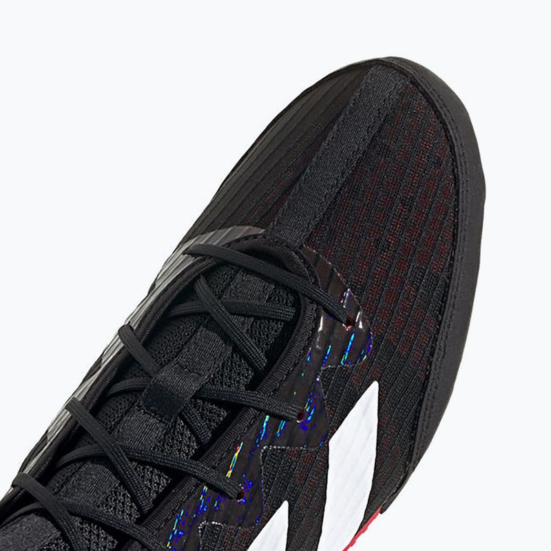 Boxerské boty Adidas Box Hog 4 core black/cloud white/pure ruby 9