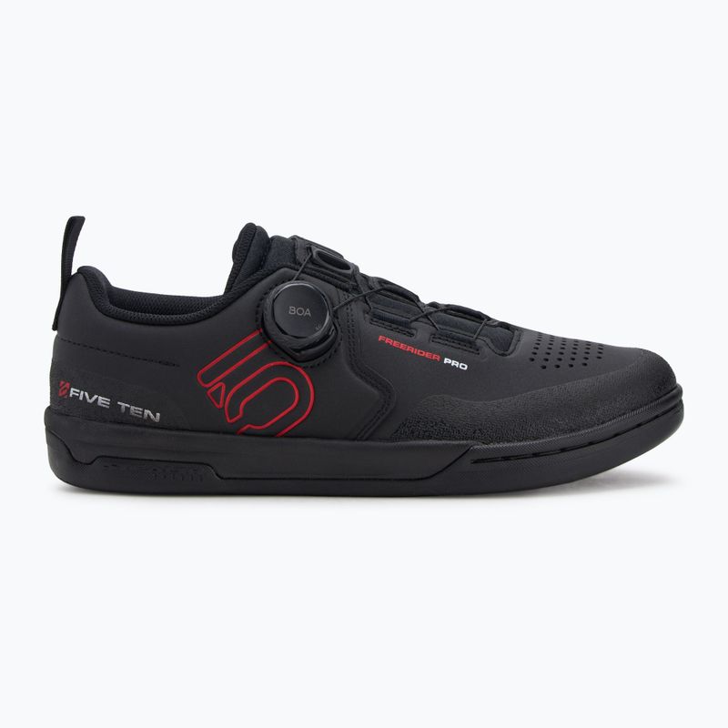 Pánské cyklistické boty na platformě Adidas FIVE TEN Freerider Pro Boa core black/red/cloud white  2