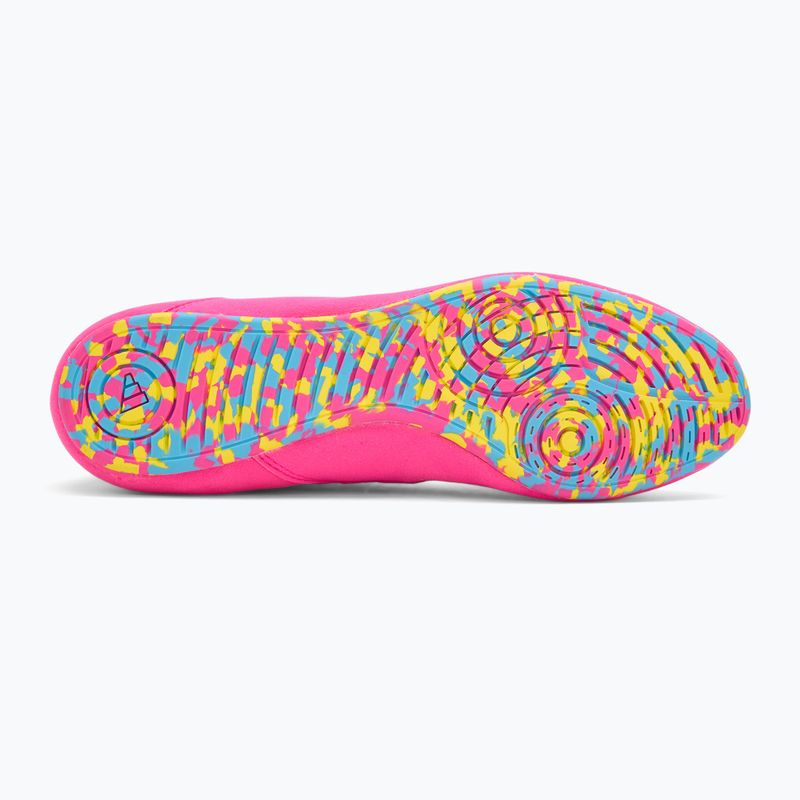 Boxovací boty adidas HVC core black/signal cyan/yellow 4