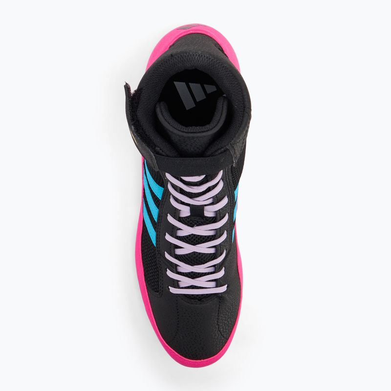 Boxovací boty adidas HVC core black/signal cyan/yellow 5