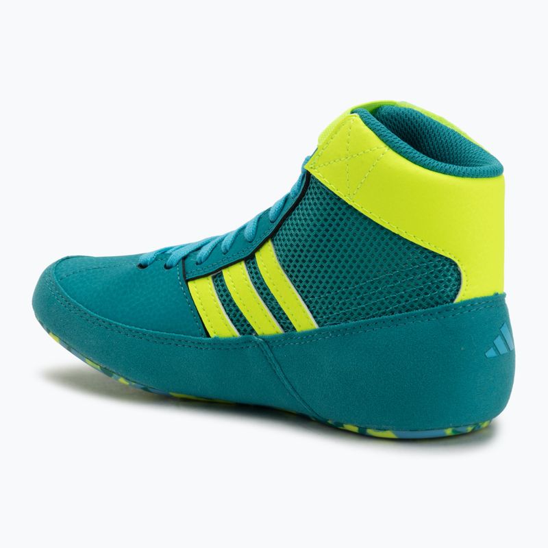 Dětské zápasnické boty adidas Havoc purple team/lucid lemon/signal cyan 3