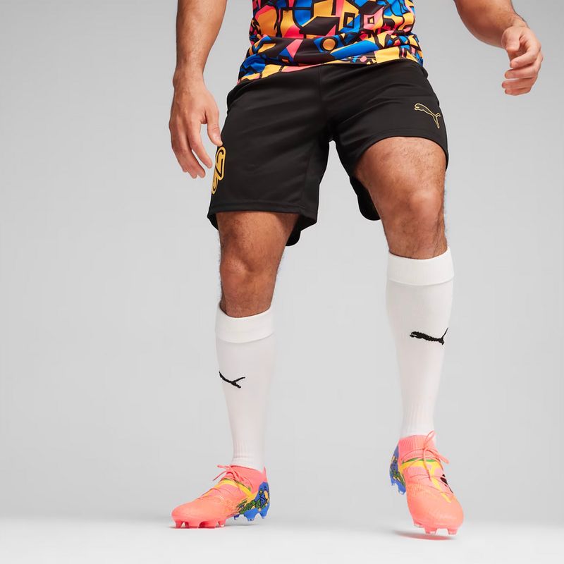 Pánské fotbaové trenky PUMA Neymar Jr puma black/sunset glow 3