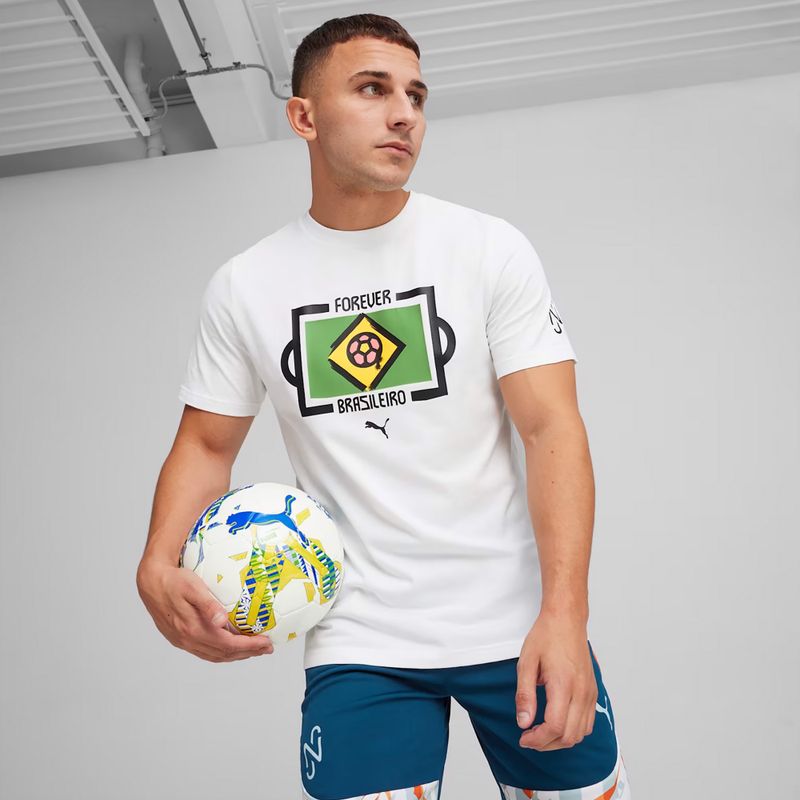 Pánské fotbalové tričko PUMA Neymar Jr Tee puma white 3