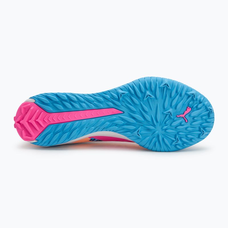 Kopačky PUMA Ultra 5 Match Vol. Up TT puma white/luminous blue/poison pink/fizzy melon 4