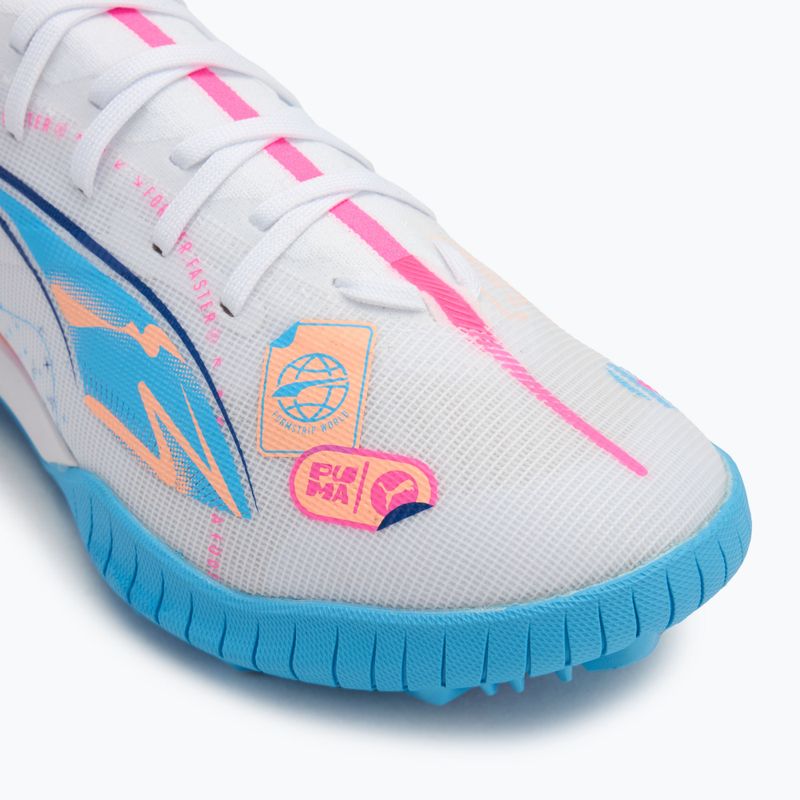 Kopačky PUMA Ultra 5 Match Vol. Up TT puma white/luminous blue/poison pink/fizzy melon 7