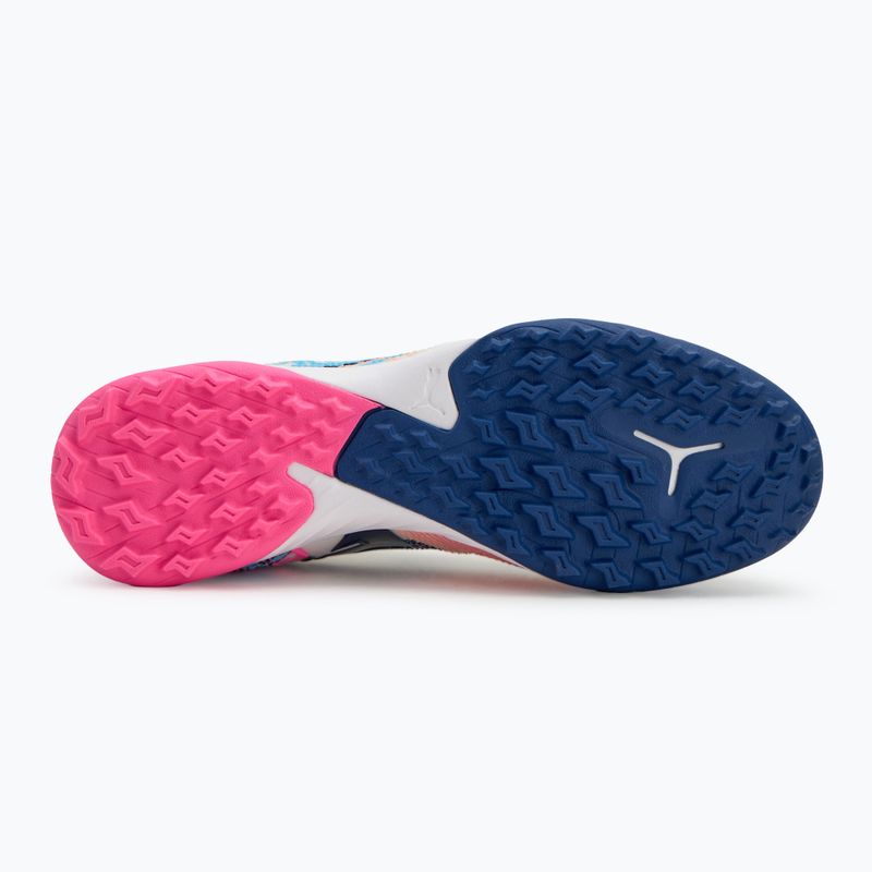 Kopačky PUMA Future 7 Match Vol. Up TT white/lumi blue/poison pink/fizzy melon/bluemazing 4