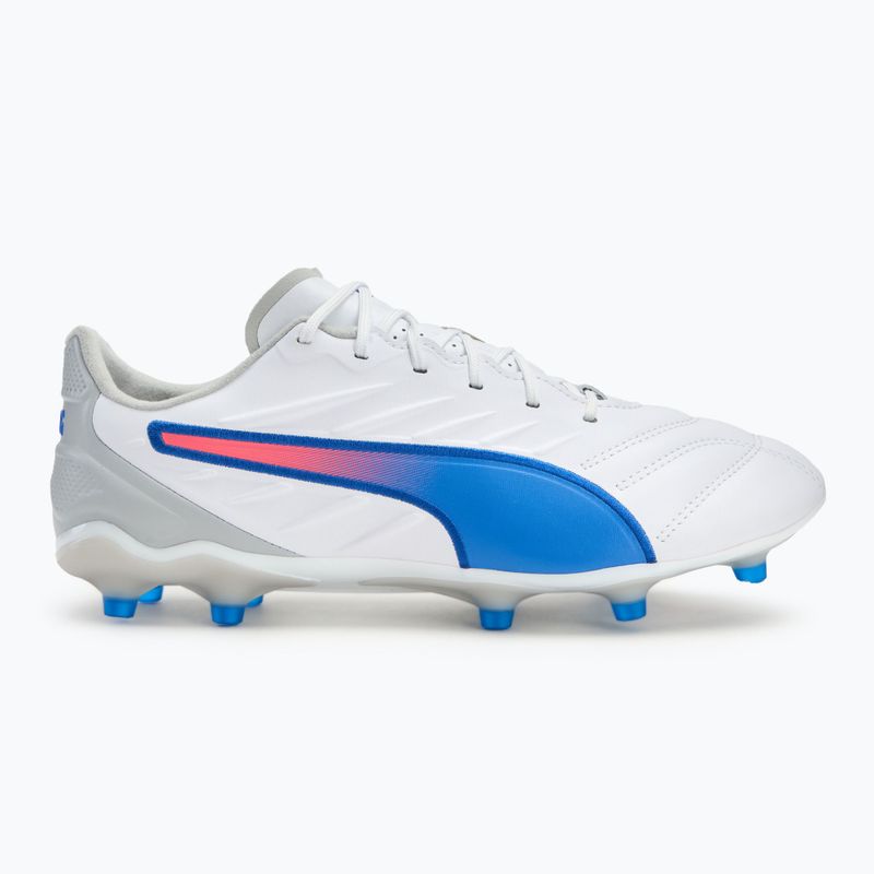 Pánské kopačky PUMA King Pro FG/AG puma white/bluemazing/flat light grey/sunset glow 2