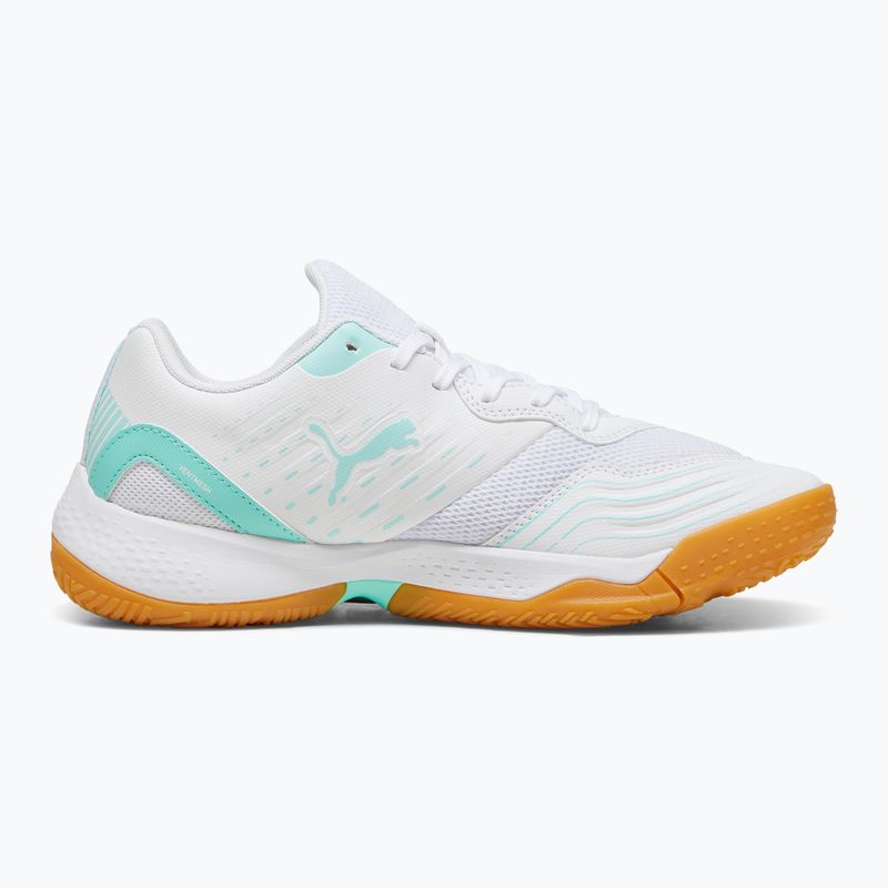 Dámská sálová sportovní obuv PUMA Solarflash III puma white/electric peppermint