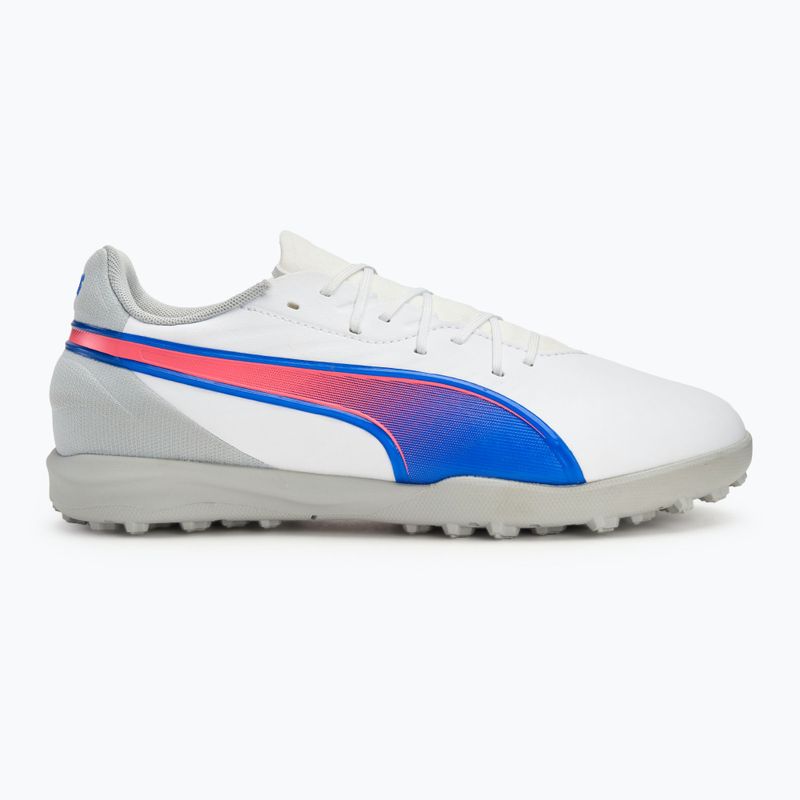 Dětské kopačky PUMA King Match TT Jr puma white/bluemazing/flat light grey/sunset glow 2