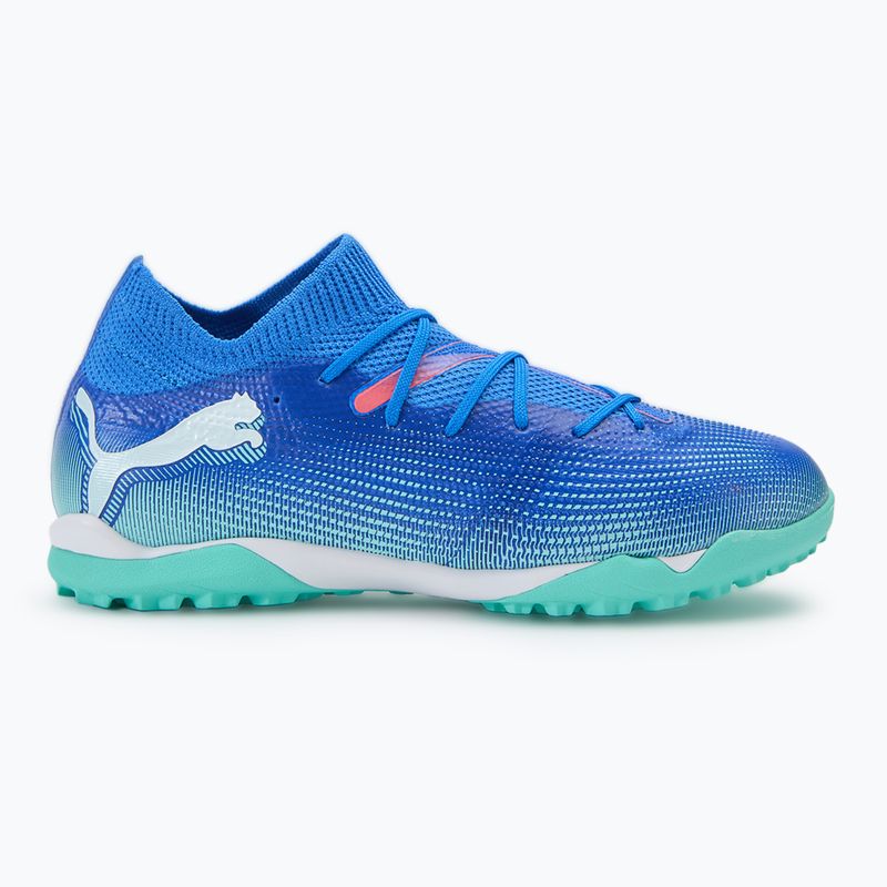 Dětské kopačky PUMA Future 7 Match TT + Mid Jr blue/puma white/electric peppermint 2