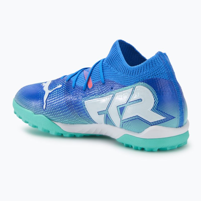 Dětské kopačky PUMA Future 7 Match TT + Mid Jr blue/puma white/electric peppermint 3