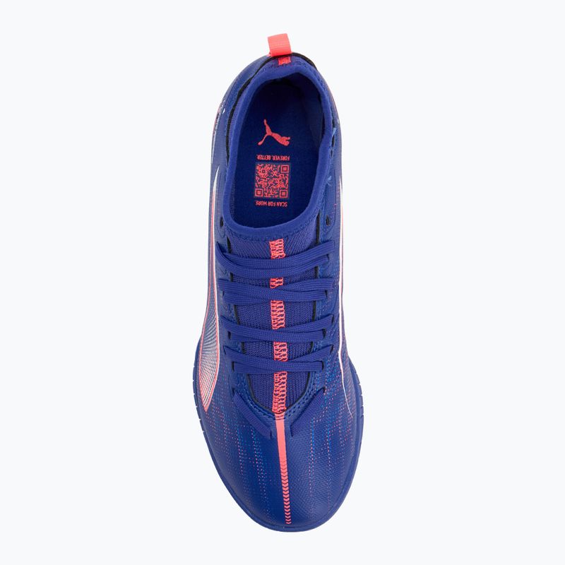 Dětské kopačky PUMA Ultra 5 Match TT + Mid Jr lapis lazuli/puma white/sunset glow 5