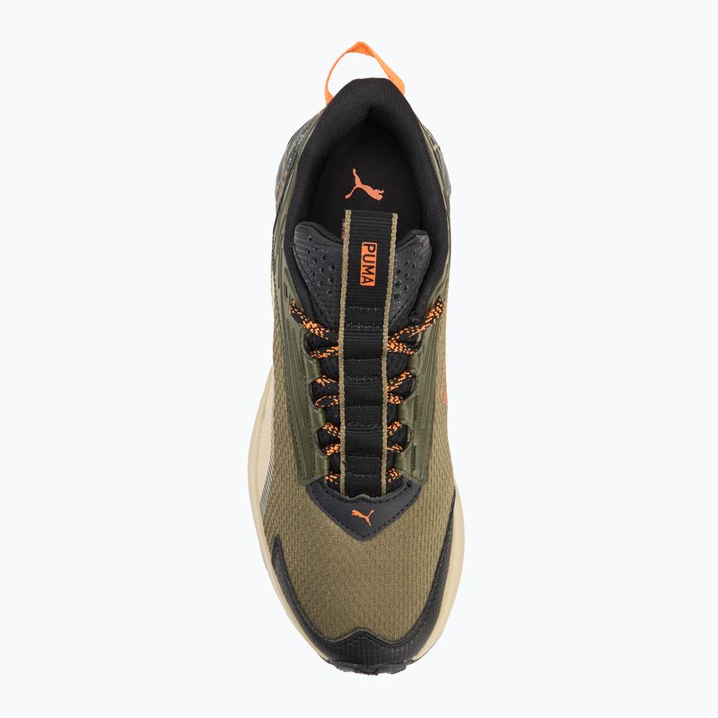 Pánské běžecké boty PUMA Extend Lite Trail landslide dark olive/puma black 5
