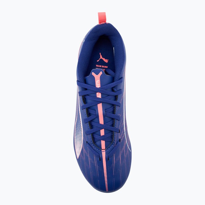Dětské kopačky  PUMA Ultra 5 Play FG/AG Jr lapis lazuli/puma white/sunset glow 5