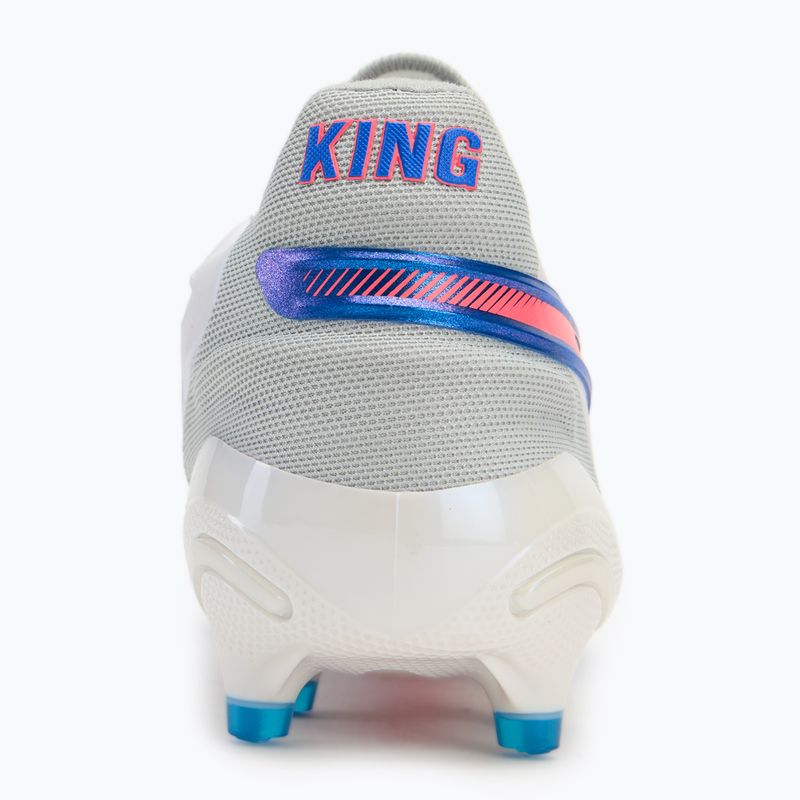 Kopačky PUMA King Ultimate FG/AG puma white/bluemazing/flat light grey/sunset glow 6