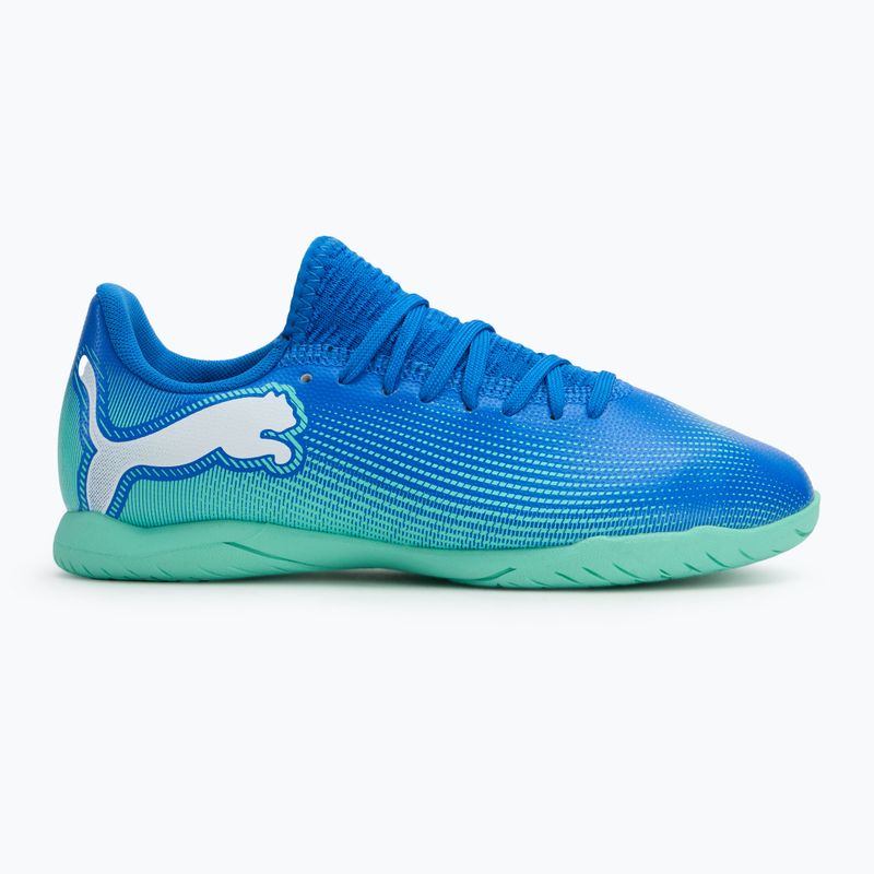 Dětské kopačky PUMA Future 7 Play It hyperlink blue/mint/puma white 2