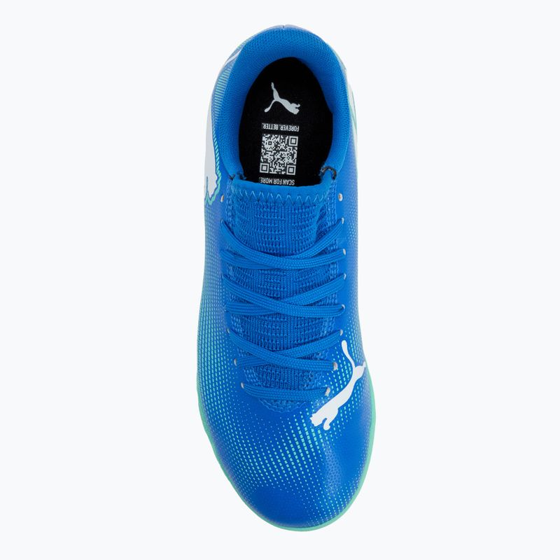 Dětské kopačky PUMA Future 7 Play It hyperlink blue/mint/puma white 5