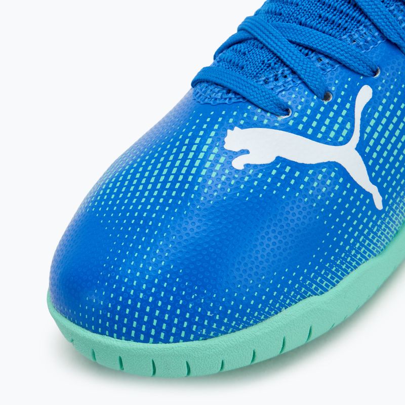 Dětské kopačky PUMA Future 7 Play It hyperlink blue/mint/puma white 7