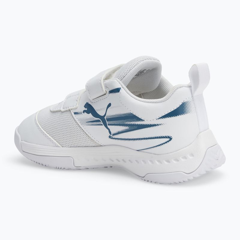 Dětská sálová sportovní obuv PUMA Varion II V Jr puma white/blue horizon 3