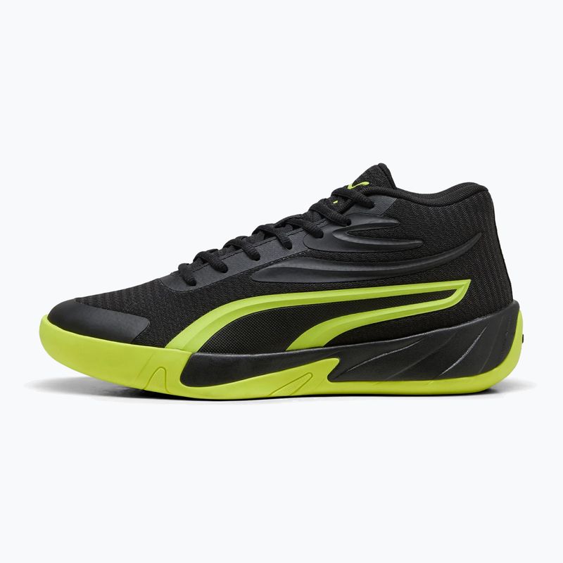 Pánské basketbalové boty PUMA Court Pro puma black/electric lime 2