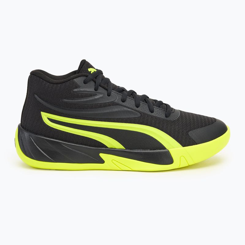 Pánské basketbalové boty PUMA Court Pro puma black/electric lime 2