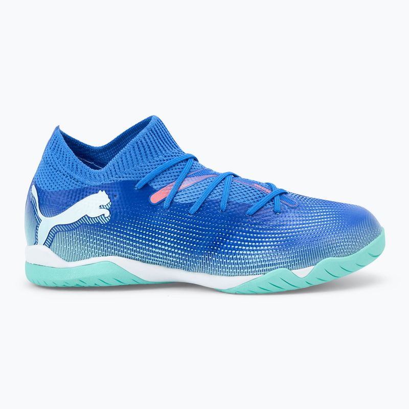 Dětské kopačky PUMA Future 7 Match It + Mid Jr bluemazing/puma white/electric peppermint 2