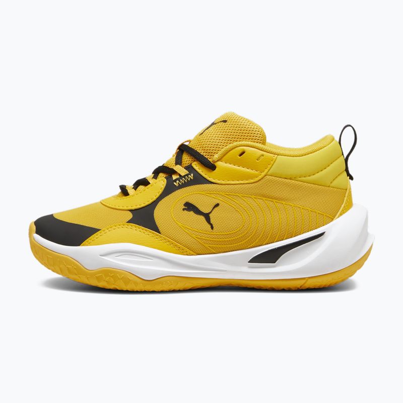 Dětské basketbalové boty PUMA Playmaker Pro JR  yellow sizzle/puma black 9