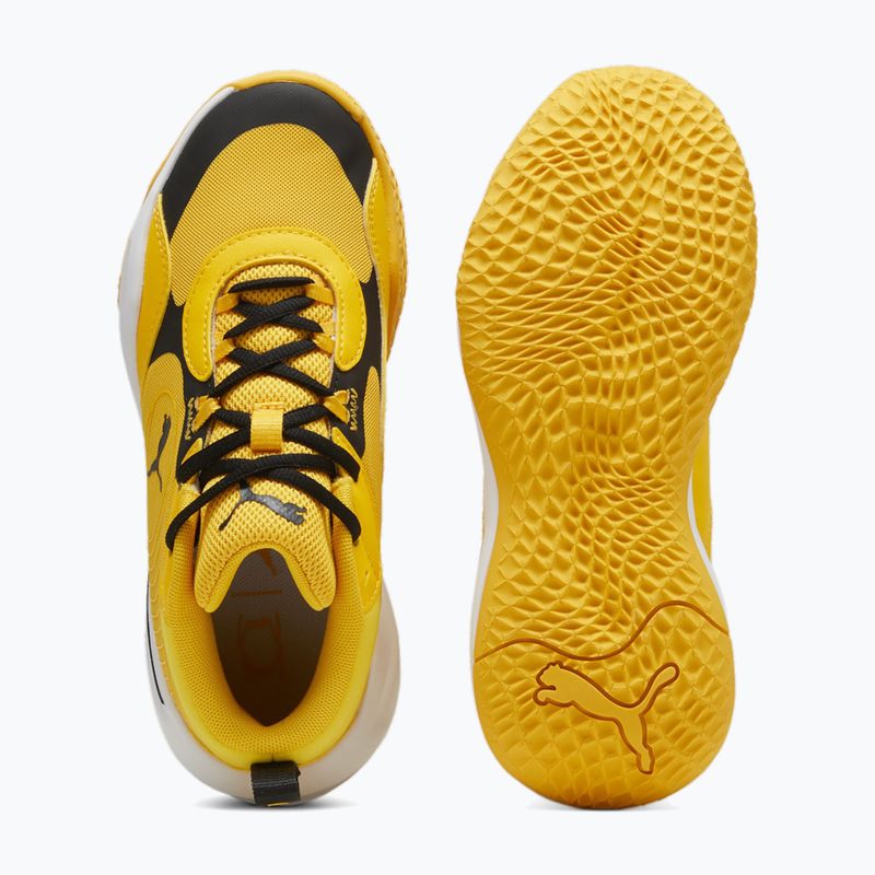 Dětské basketbalové boty PUMA Playmaker Pro JR  yellow sizzle/puma black 11