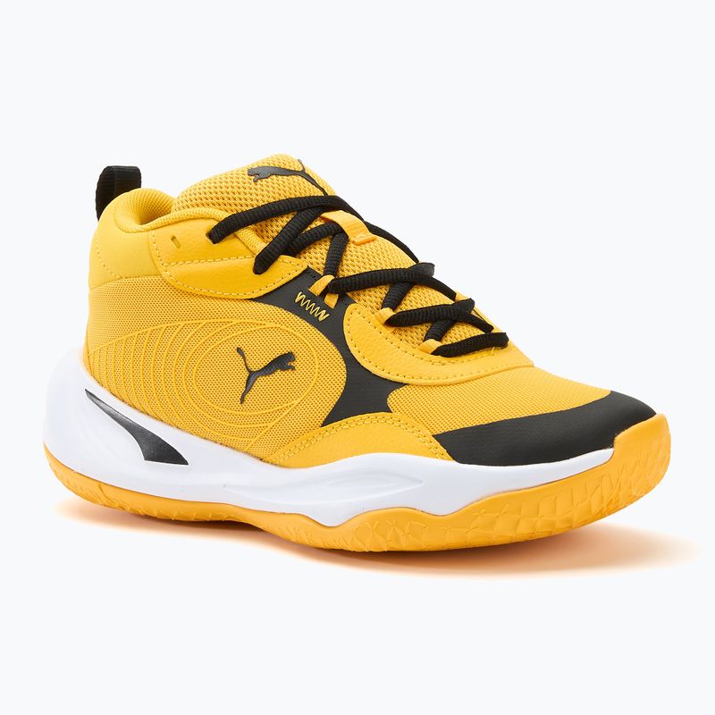 Dětské basketbalové boty PUMA Playmaker Pro JR  yellow sizzle/puma black