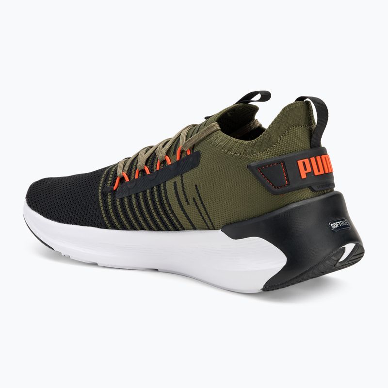 Běžecké boty PUMA Softride Symmetry Fuzion puma olive/puma black/flame filcker 3